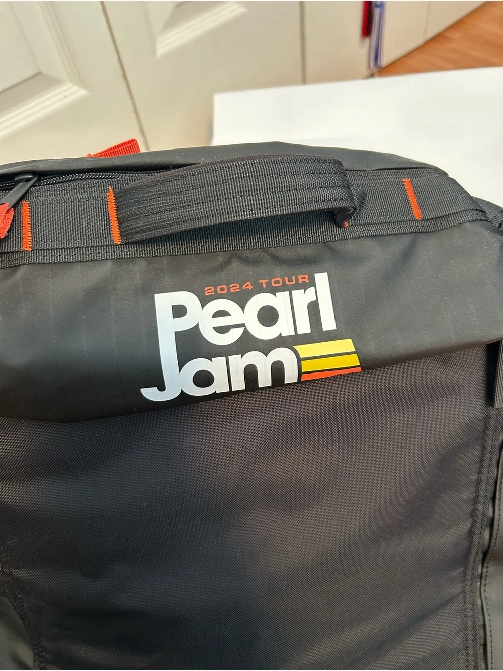 Pearl Jam Black Convertible Duffel Backpack - Dark Matter Tour 2024